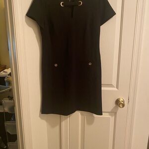 Tommy Hilfiger Black Mini Dress with silver Details